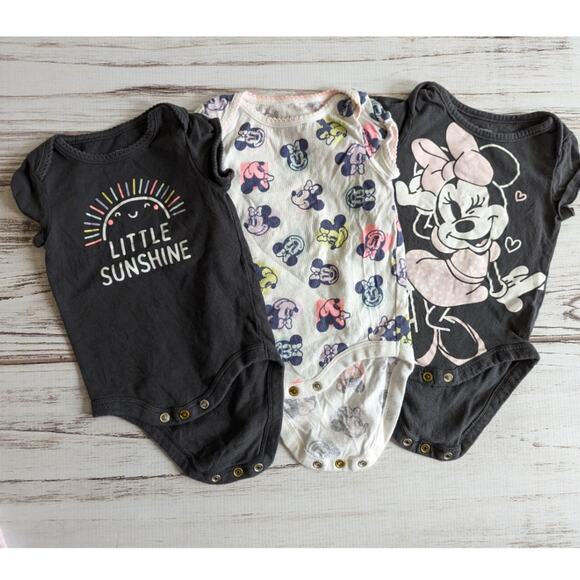 Disney Jumping Beans Minnie Mouse Infant Baby Girl Bundle sz 3M - Picture 3 of 3
